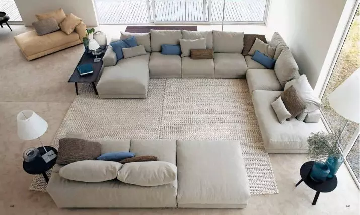 Ghế sofa góc mô-đun (57 ảnh): Kích thước lớn và các mô hình hiện đại gấp 20913_57