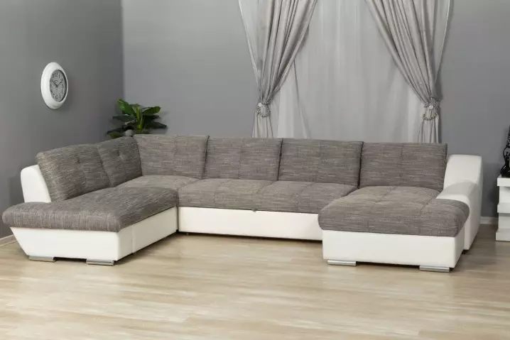 Modular Sofas Sofas (hotuna 57): babba da sauran masu girma dabam suna ninka ƙira na zamani 20913_7