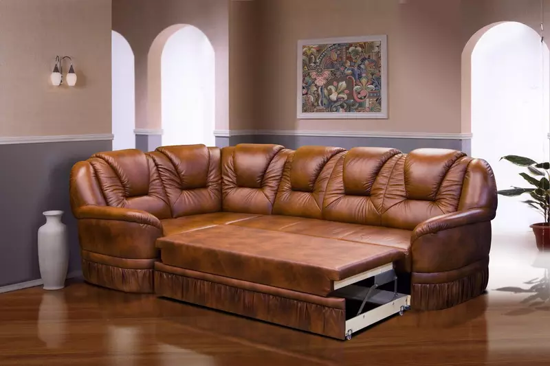 Ghế sofa góc nhỏ (75 ảnh): Kích thước của ghế sofa nhỏ nhỏ. Ghế sofa gấp và không liên quan trong nội thất 20914_15