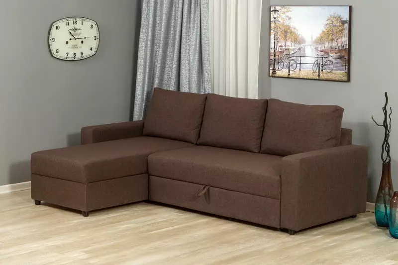 Sofa sudut kecil (75 gambar): Dimensi sofa kecil sofa kecil. Lipat padat dan sofa tidak terkawal di pedalaman 20914_17