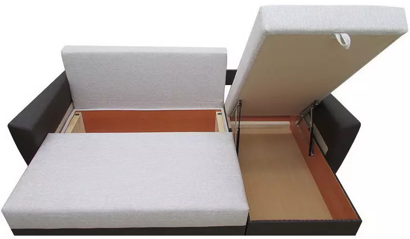 Sofa sudut kecil (75 gambar): Dimensi sofa kecil sofa kecil. Lipat padat dan sofa tidak terkawal di pedalaman 20914_18