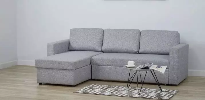 Sofa sudut kecil (75 gambar): Dimensi sofa kecil sofa kecil. Lipat padat dan sofa tidak terkawal di pedalaman 20914_2
