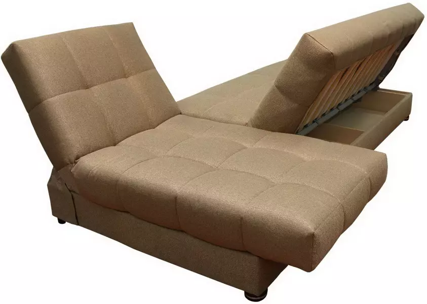 Little Corner Sofas (75 fotos): Dimensiones de pequeños sofás pequeños sofás. Sofás compactos plegables y poco lóginales en el interior. 20914_22