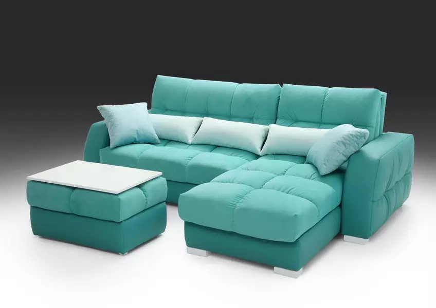 Sofa sudut kecil (75 gambar): Dimensi sofa kecil sofa kecil. Lipat padat dan sofa tidak terkawal di pedalaman 20914_26