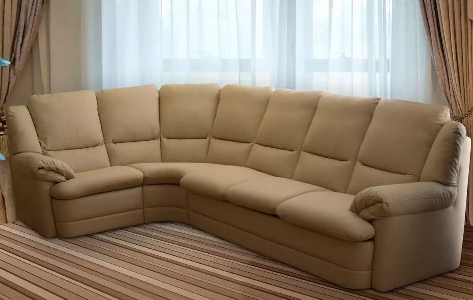 Ghế sofa góc nhỏ (75 ảnh): Kích thước của ghế sofa nhỏ nhỏ. Ghế sofa gấp và không liên quan trong nội thất 20914_30