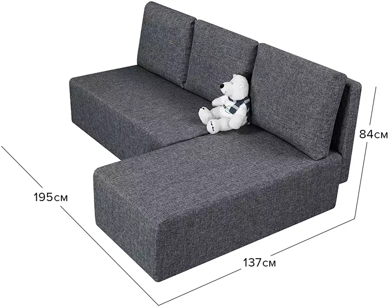 Little Corner Sofas (75 fotos): Dimensiones de pequeños sofás pequeños sofás. Sofás compactos plegables y poco lóginales en el interior. 20914_55