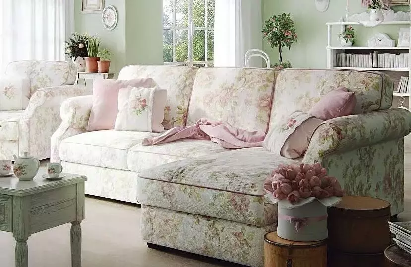 Ghế sofa góc nhỏ (75 ảnh): Kích thước của ghế sofa nhỏ nhỏ. Ghế sofa gấp và không liên quan trong nội thất 20914_64