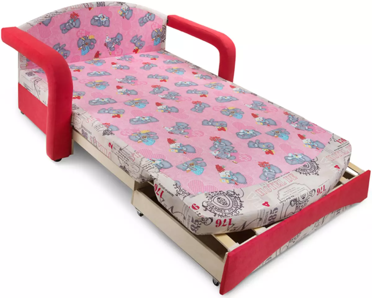 مبل های کودکان (51 عکس): یک تخت خواب را برای یک نوجوان، کشویی، با برادران و کشو ها، عثمانی برای یک دختر یا یک پسر انتخاب کنید، با یک پشت و ارتوپدی نرم 20917_34