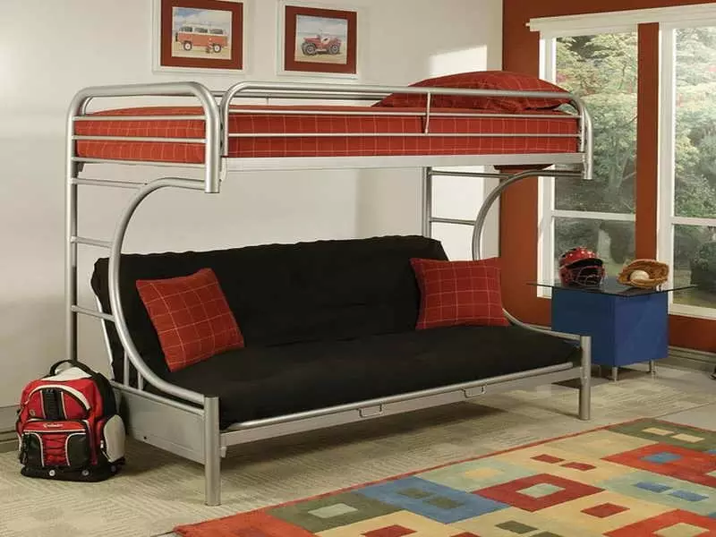 Sofa Giường cho thanh thiếu niên (57 ảnh): Mô hình Transformers với một nệm chỉnh hình hoặc tiêu chuẩn, giường với ngăn kéo và những người khác 20920_15