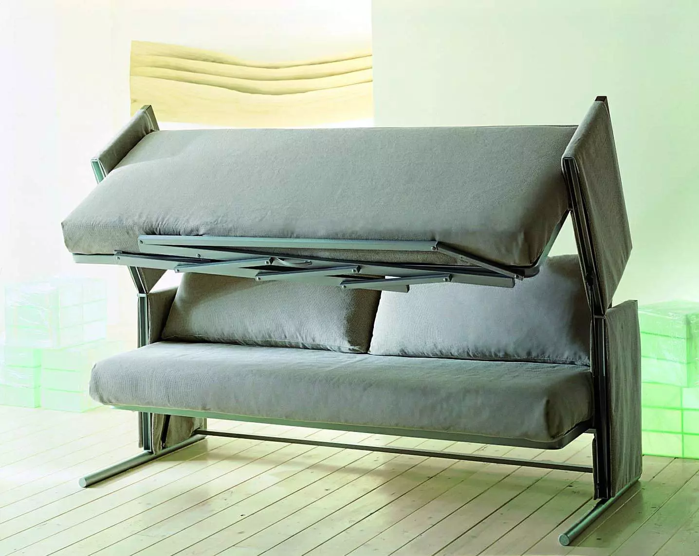 Sofa su paaugliams (57 nuotraukos): modelių transformatoriai su ortopedine arba standartine čiužinys, lovos su stalčiais ir kt 20920_20