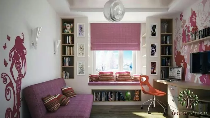 Sofa Giường cho thanh thiếu niên (57 ảnh): Mô hình Transformers với một nệm chỉnh hình hoặc tiêu chuẩn, giường với ngăn kéo và những người khác 20920_55