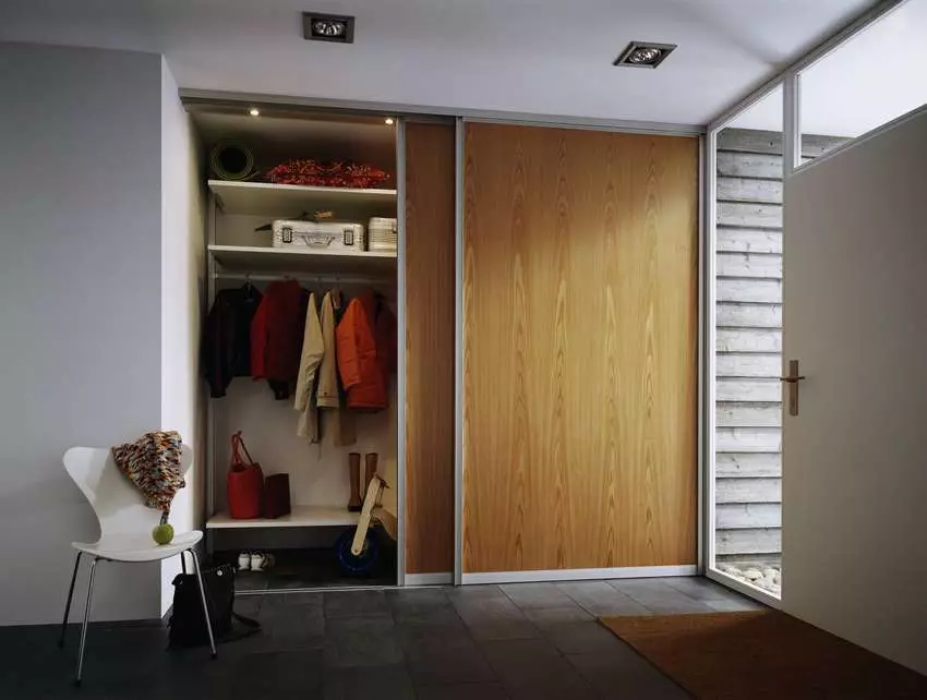 在走廊的內置衣櫥（108張照片）：用於小走廊的嵌入式結構，角度和擺動模型的設計理念，內部，狹窄和購物櫃 20922_61