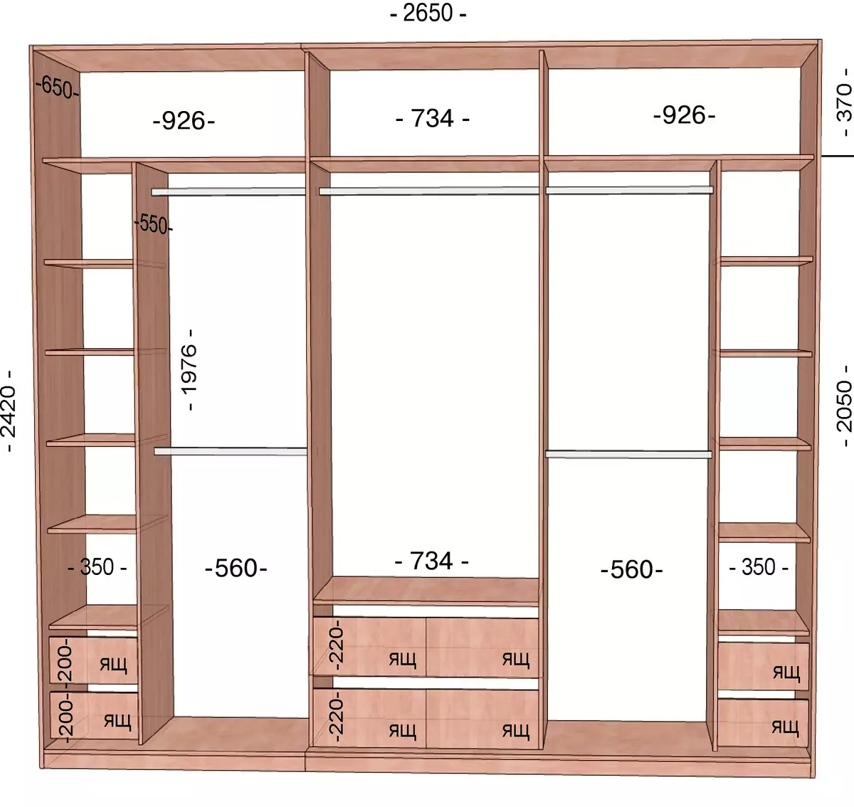 在走廊的內置衣櫥（108張照片）：用於小走廊的嵌入式結構，角度和擺動模型的設計理念，內部，狹窄和購物櫃 20922_88
