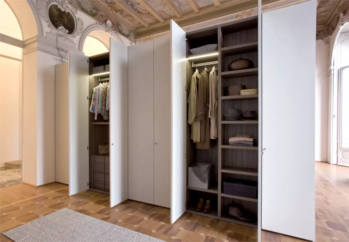 Profundidade de armários para o corredor (13 fotos): armários em uma profundidade de 20-25 cm e 30-35 cm, 36-40 cm e 50-60 cm, outras opções 20925_12