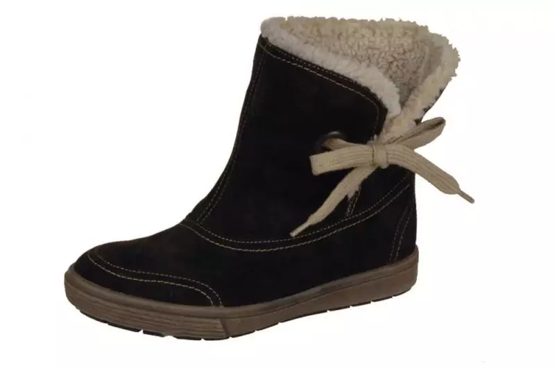Rieker Boots (49 foto): Model sepatu bot suede putih wanita dan wedge, serta firma sepatu bayi Riker, ulasan 2092_17