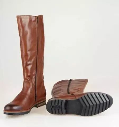 Rieker Boots (49 foto): Model sepatu bot suede putih wanita dan wedge, serta firma sepatu bayi Riker, ulasan 2092_31