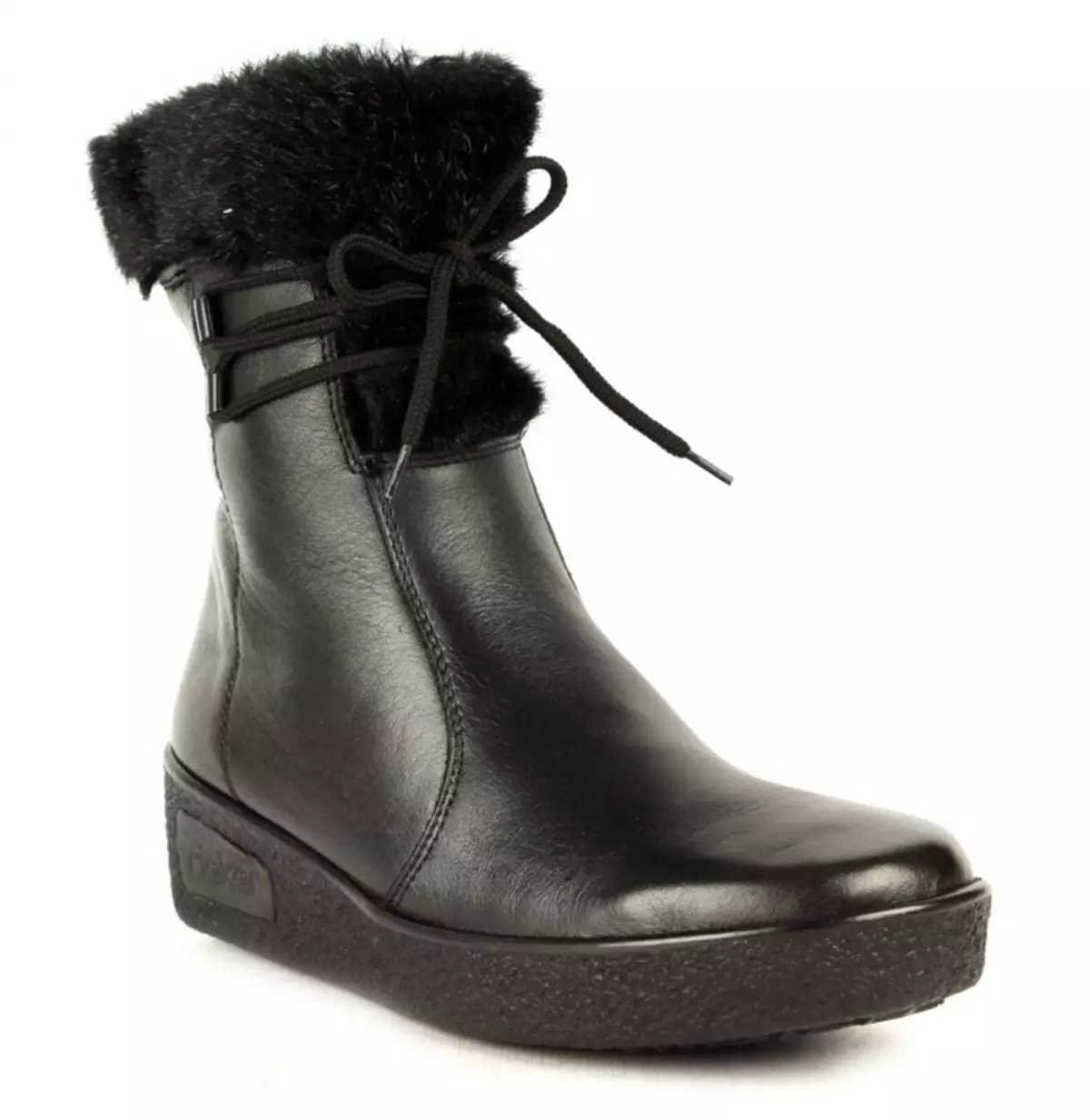 Rieker Boots (49 foto): Model sepatu bot suede putih wanita dan wedge, serta firma sepatu bayi Riker, ulasan 2092_34