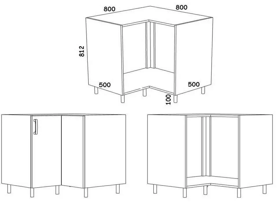 Výška kuchyňských skříní (23 fotek): Výškové standardy pro headset v kuchyni. Pro koho je standardní nadmořská výška modulů v 90 cm? 20947_20