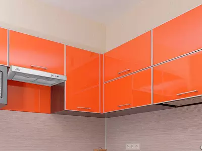 Kitchen hunged cabinet (34 photos): Kakaretso ea likhabinete tse holimo tsa G 20951_12