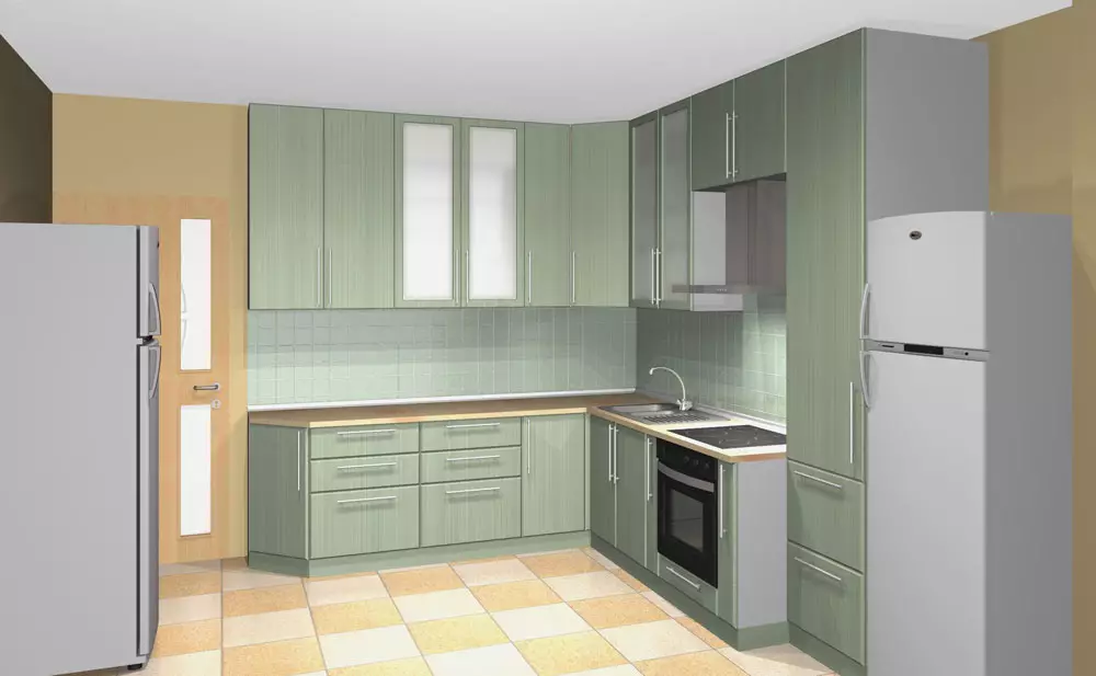 Кухня Ставен ъгъл шкаф (34 снимки): Преглед на по-горните Г-образна шкафове, съвети за избор 20951_5
