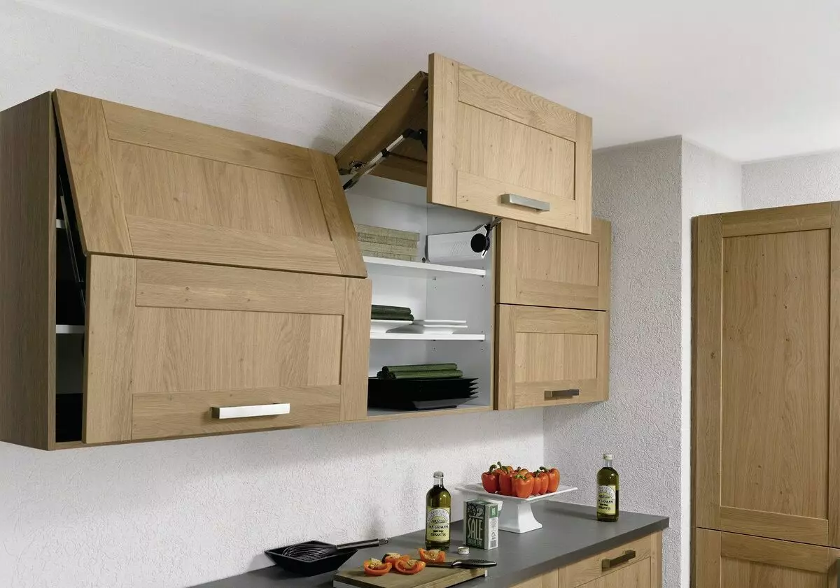 A profundidade dos armários de cozinha (25 fotos): Qual deve ser a profundidade padrão de caixas de parede para a cozinha? Profundidade de armários 30, 40, 45 e 50 cm 20953_6