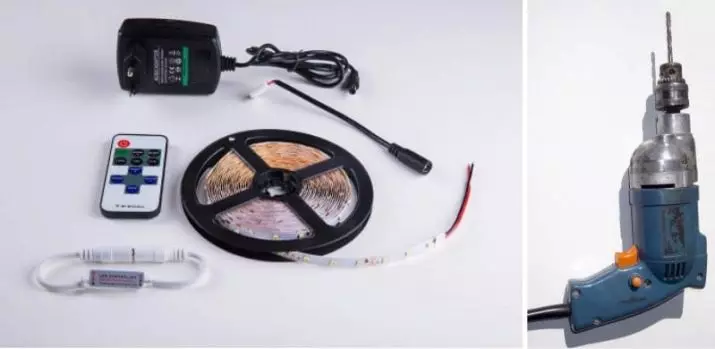 LED Ribbon vir die kombuis (62 foto's): Self-kleefband 220 V. Wat band kies om kombuis headset te verlig? Lint verligting vir voorskoot 20998_51