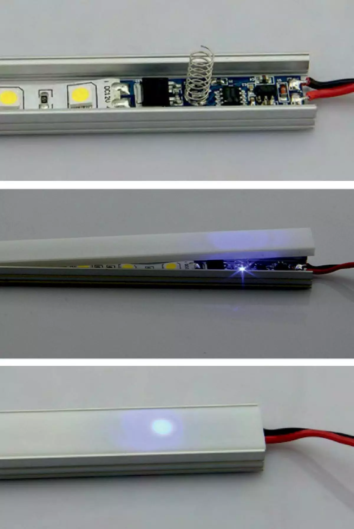 Ribbon LED untuk dapur (62 foto): pita pelekat diri 220 V. apa pita memilih untuk menerangi alat dengar dapur? Pencahayaan reben untuk apron 20998_58