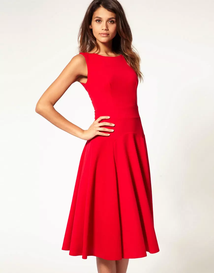 빨간색 드레스