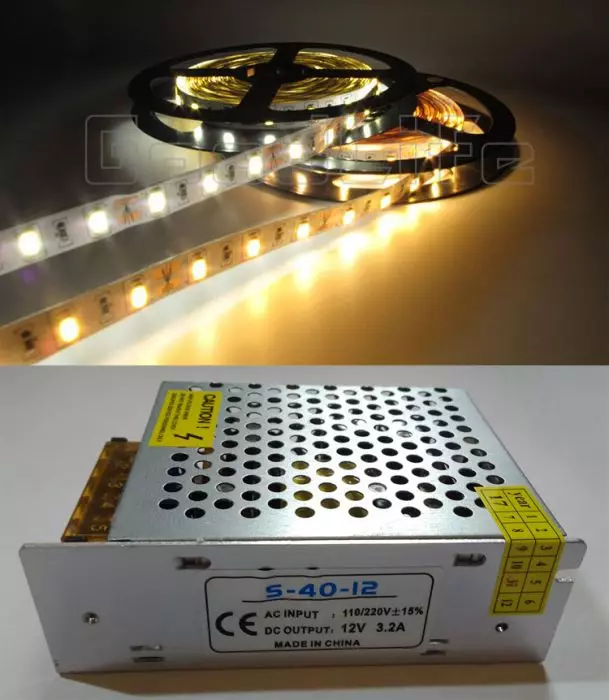 Podświetlenie LED pod szafkami kuchennymi (80 zdjęć): Przegląd nad głową, dołączonych i innych lamp kuchennych z diodami LED. Jakie lampy lepiej wybierają? 21002_60