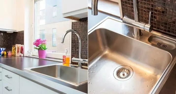 Kuhinjski umivaonici Blanco (23 fotografije): Pregled kutnih i ravnih sudopera za kuhinju umjetnog kamena i keramike, mortske pranje 58 cm i druge veličine 21011_7
