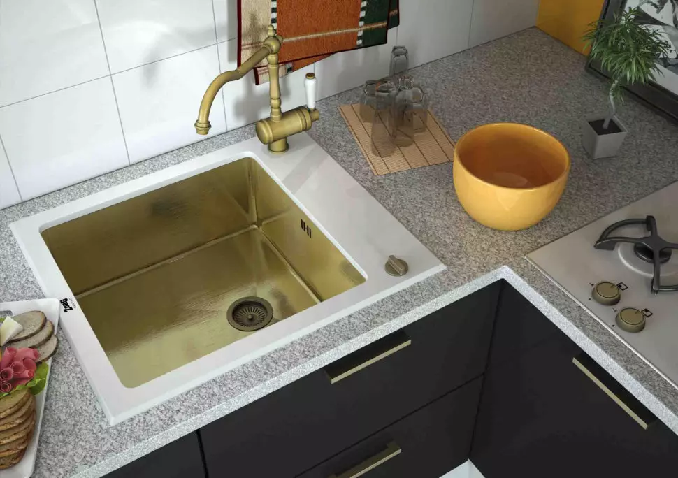 Zorg Zorg Kjøkkenvasker (23 Foto): Oversikt over rustfritt stål rustfritt stål skall og andre materialer 21037_18