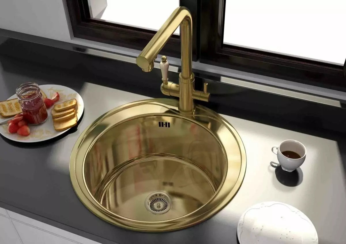 Zorg Zorg Kitchen Sinks (23 foto): Visão geral de conchas de aço inoxidável de aço inoxidável e outros materiais 21037_4