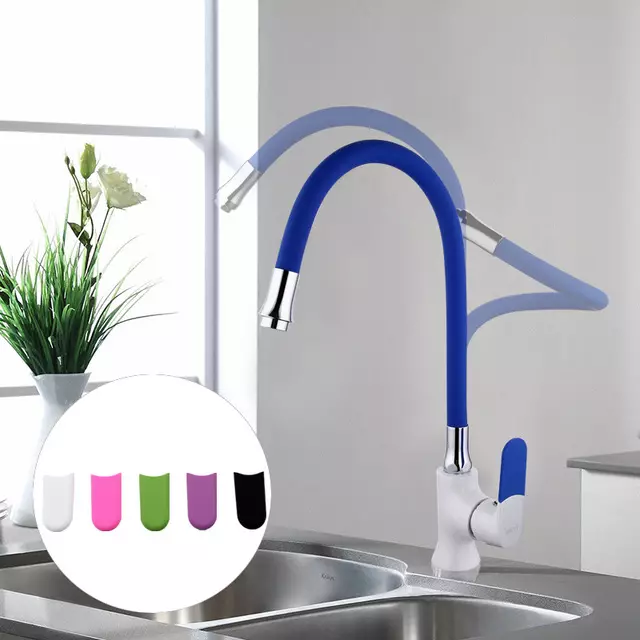 Kitchen faucets (68 mapikicha): kicheni taps yokushambidza mu Retro style uye dzimwe mhando, kudzokorora kutsinga dzinouya mixers kuti rinosakara pamwe refu kudzingwa, thermostat 21053_37