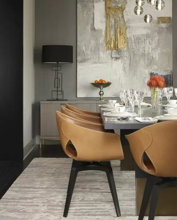 Designer Kitchen Chairs (48 foto): Kursi dapur yang stylish dan tidak biasa, model plastik dan velour yang modis, contoh desain menarik 21068_17