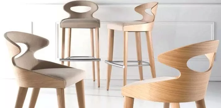 Dizaineru virtuves krēsli (48 fotogrāfijas): stilīgi un neparasti virtuves krēsli, modes plastmasas un velūra modeļi, interesantu dizainu piemēri 21068_24