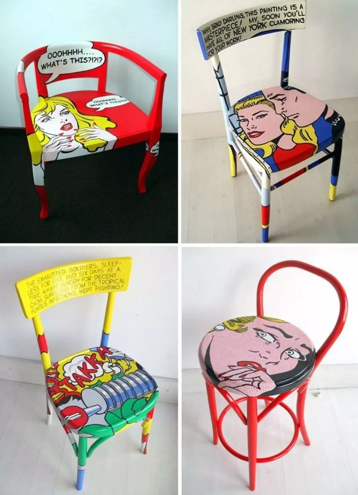 设计师厨房椅（48张照片）：时尚和不寻常的厨房椅子，时尚塑料和丝绒型号，有趣的设计的例子 21068_46