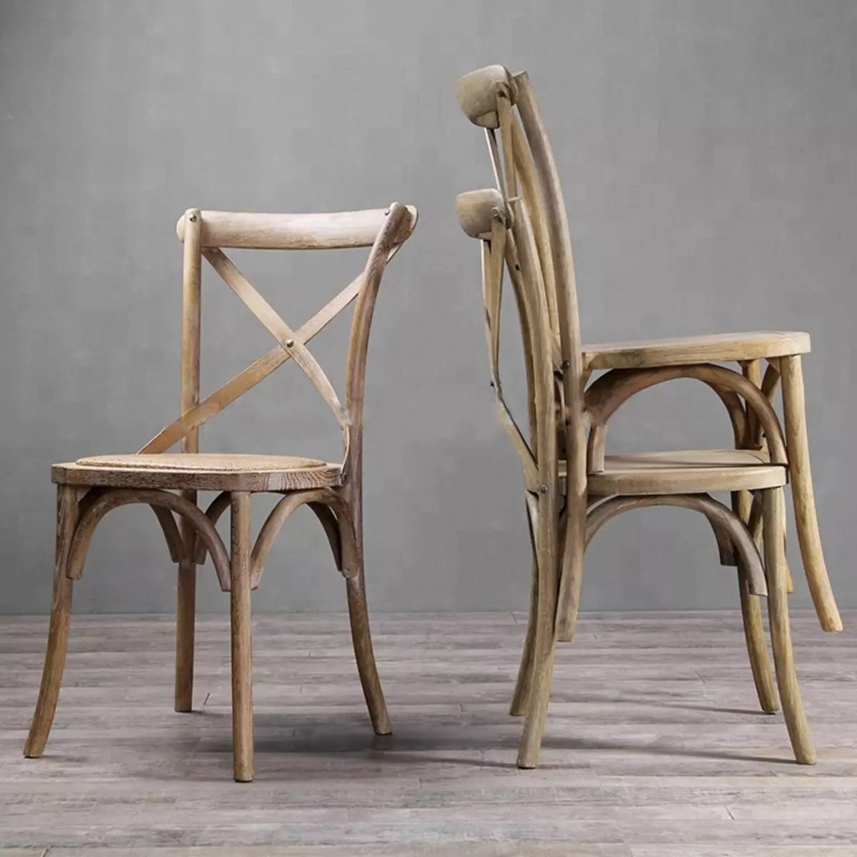 부엌을위한 나무 의자 (64 개 사진) : 부드러운 좌석과 팔걸이 다시 나무로 만든 선택 주방 의자, 21070_39