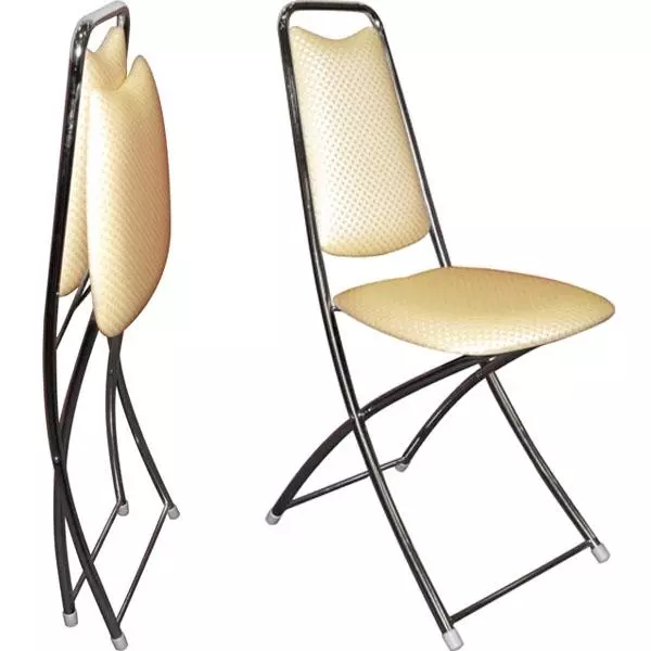 Cadeiras de cozinha em um quadro de metal (68 fotos): cadeiras de cozinha com um encosto em moldura de metal, modelos de aço cromado e cadeiras com pernas de metal 21071_15