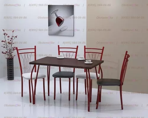 Καρέκλες κουζίνας σε μεταλλικό πλαίσιο (68 φωτογραφίες): καρέκλες κουζίνας με πλάτη πλάτης σε μεταλλικό πλαίσιο, μοντέλα χάλυβα χάλυβα και καρέκλες με μεταλλικά πόδια 21071_3