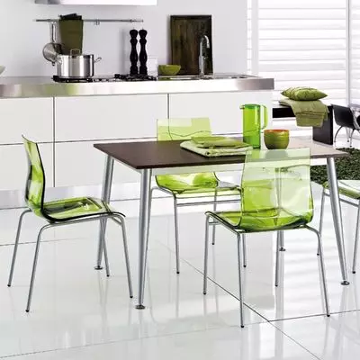 在金屬框架上廚房椅子（68張）：廚房椅子上的金屬框架的靠背，鉻鋼模型和金屬腳椅 21071_30