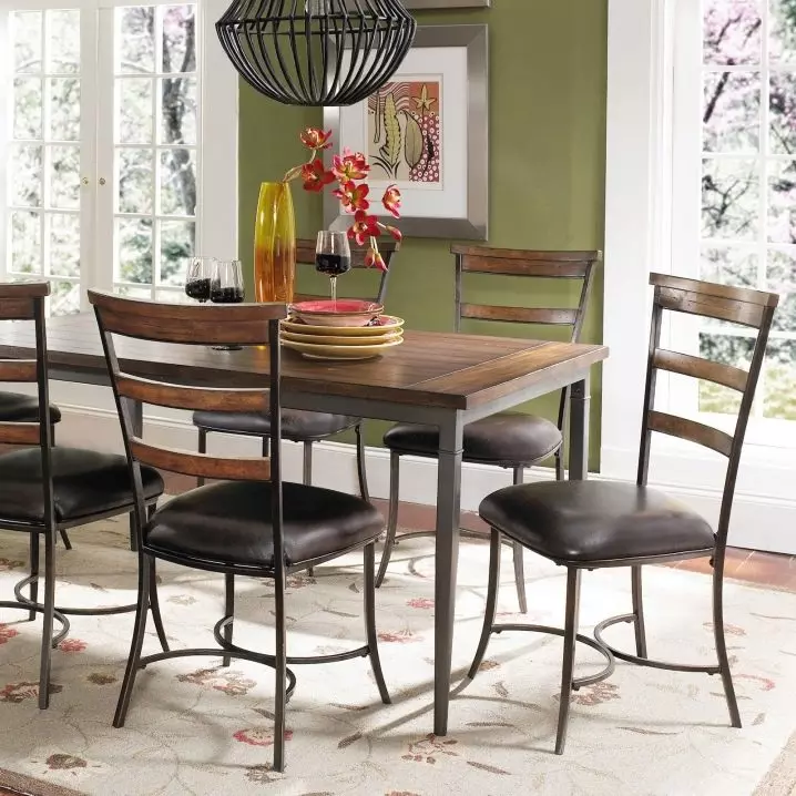 Стільці для кухні на металевому каркасі (68 фото): кухонні стільці зі спинкою на металлокаркасе, хромовані залізні моделі і стільці з ніжками з металу 21071_35