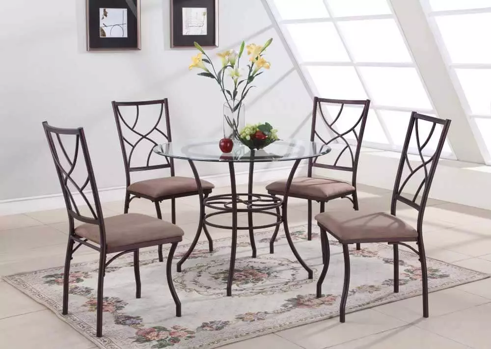 Καρέκλες κουζίνας σε μεταλλικό πλαίσιο (68 φωτογραφίες): καρέκλες κουζίνας με πλάτη πλάτης σε μεταλλικό πλαίσιο, μοντέλα χάλυβα χάλυβα και καρέκλες με μεταλλικά πόδια 21071_58