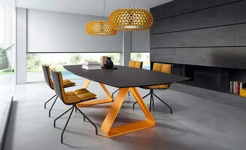 Kuhinjski stoli na kovinski okvir (68 photos): kuhinjski stoli, katerih naslonjala na kovinski okvir, krom jekla modeli in stoli s kovinskimi nogami 21071_59