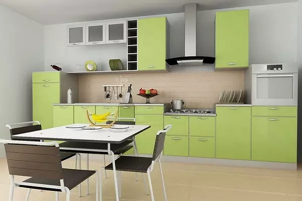 Pistachio厨房（64张照片）：选择厨房耳机彩色开心果在厨房内部。用壁纸壁纸是什么颜色的角落和直接头？ 21082_40