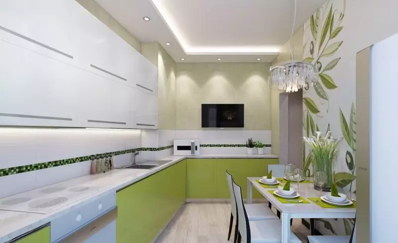 Olíva konyhák (82 fotók): Olive Color Kitchen Headset funkciók a konyha belső kialakítása. Milyen színek helyezkednek el a falakat? 21085_29
