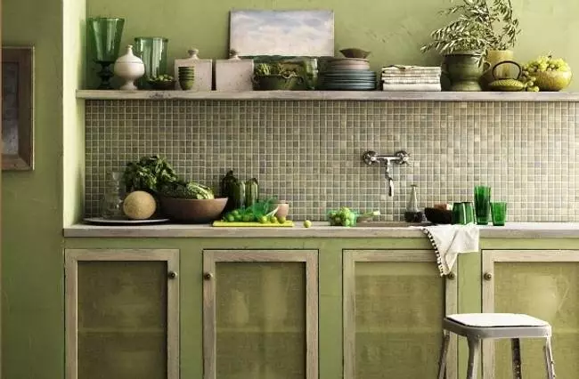 Olíva konyhák (82 fotók): Olive Color Kitchen Headset funkciók a konyha belső kialakítása. Milyen színek helyezkednek el a falakat? 21085_32