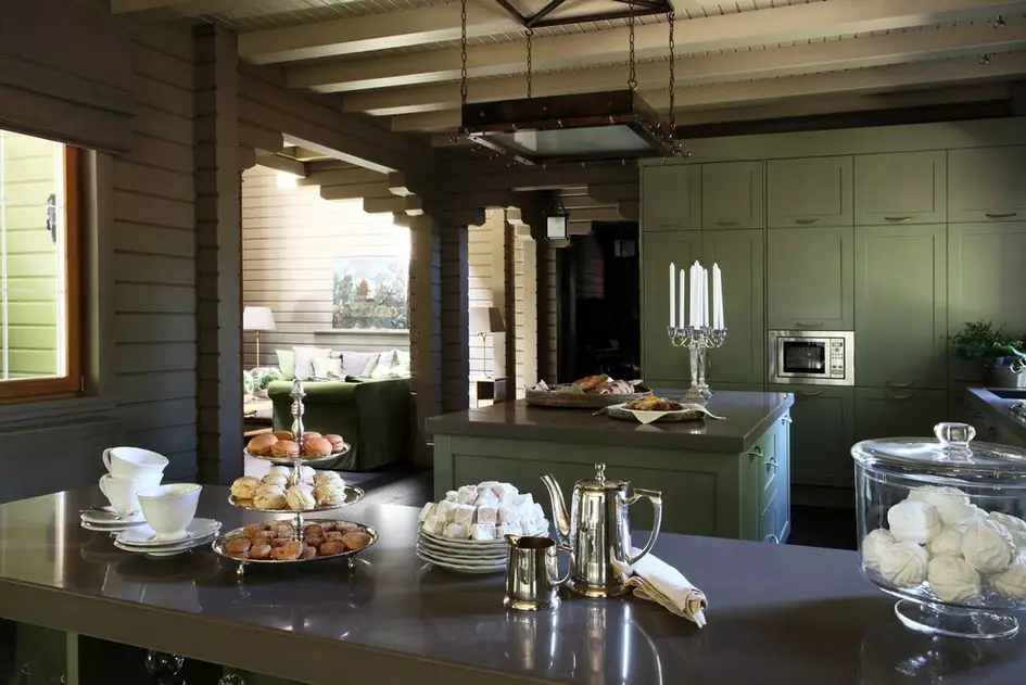 Olíva konyhák (82 fotók): Olive Color Kitchen Headset funkciók a konyha belső kialakítása. Milyen színek helyezkednek el a falakat? 21085_48
