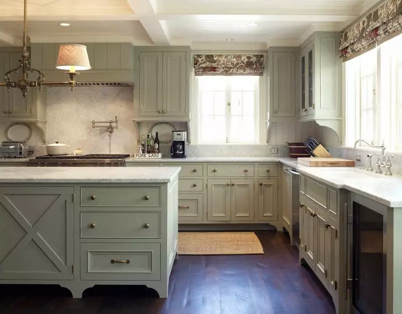 Olíva konyhák (82 fotók): Olive Color Kitchen Headset funkciók a konyha belső kialakítása. Milyen színek helyezkednek el a falakat? 21085_55