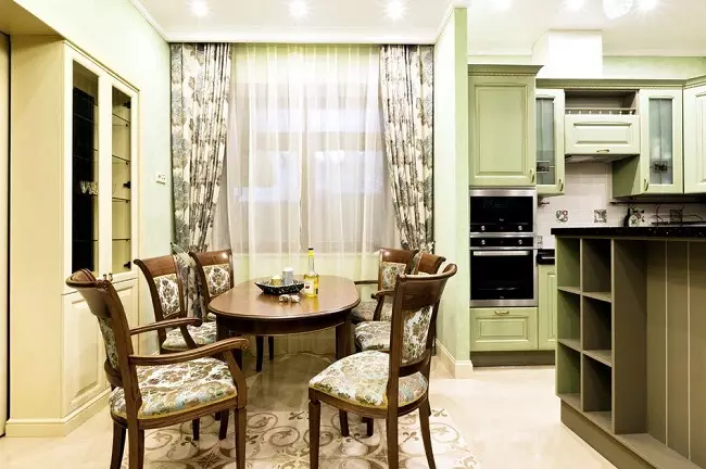 Olíva konyhák (82 fotók): Olive Color Kitchen Headset funkciók a konyha belső kialakítása. Milyen színek helyezkednek el a falakat? 21085_60