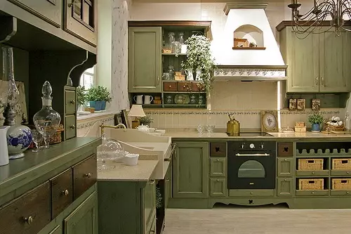 Olíva konyhák (82 fotók): Olive Color Kitchen Headset funkciók a konyha belső kialakítása. Milyen színek helyezkednek el a falakat? 21085_63